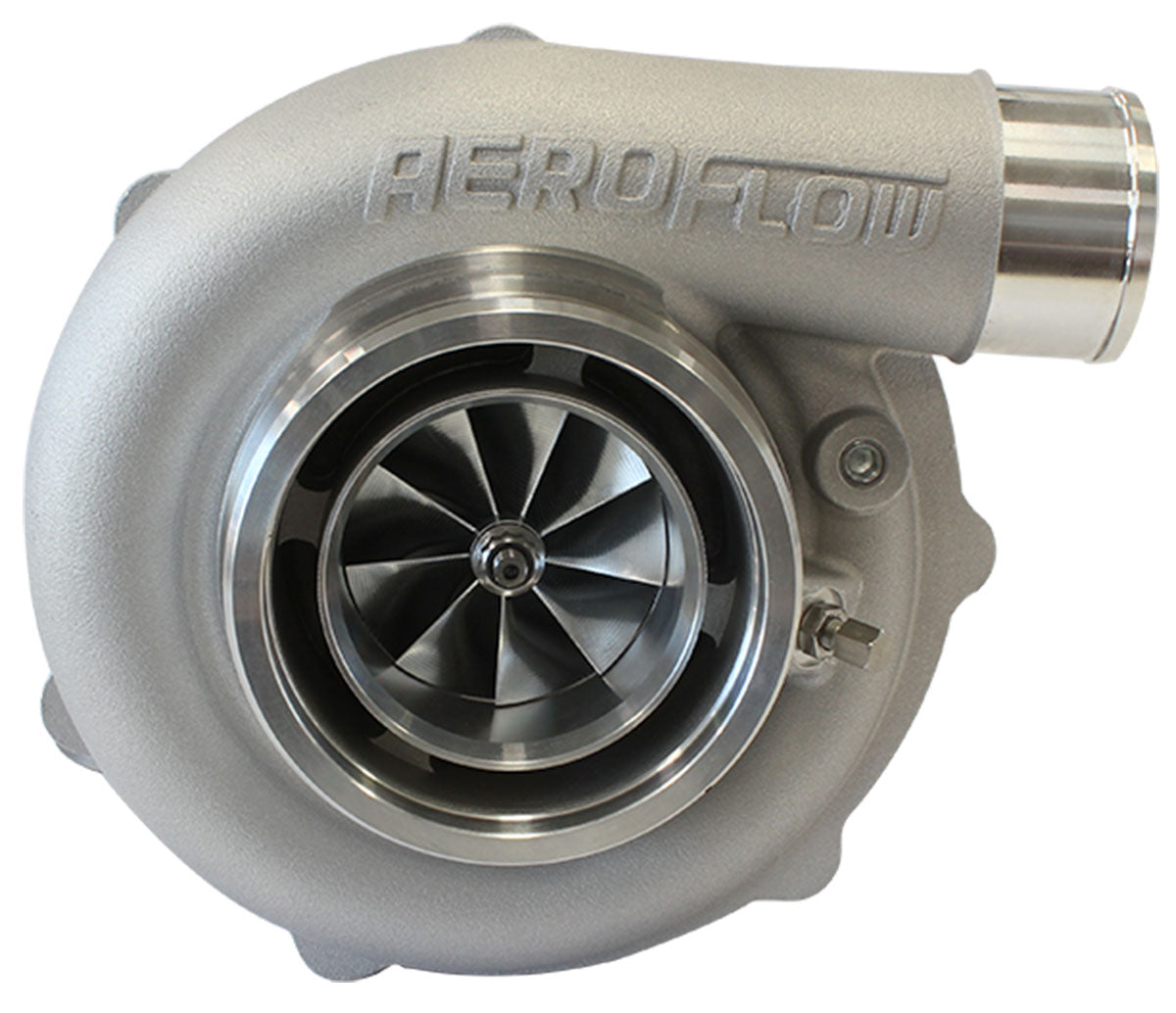 BOOSTED 6255 1.21 Turbocharger 900HP, Natural Cast Finish   External Wastegate, V-Band Inlet & Exhaust Flanges