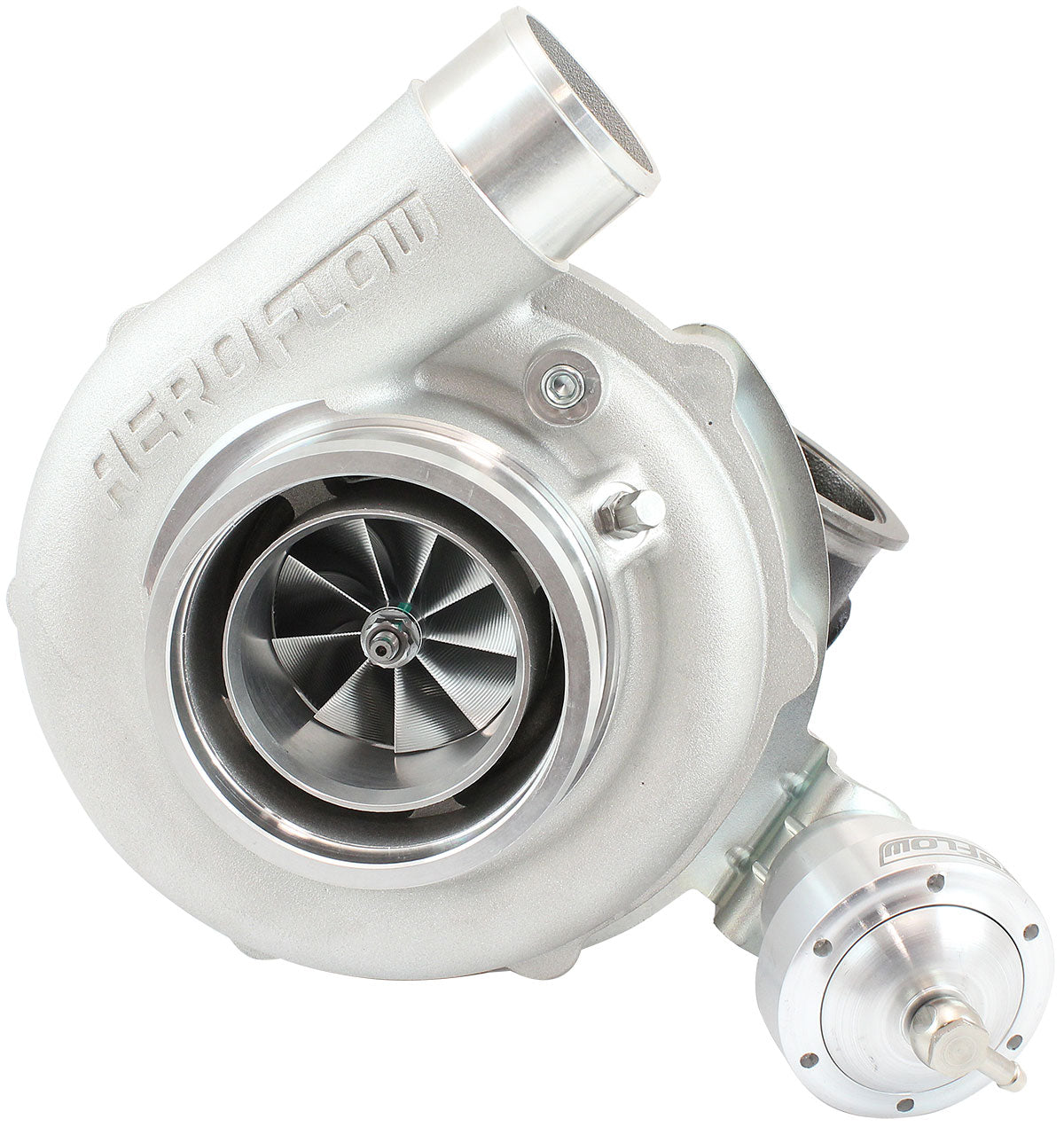 BOOSTED 6262 1.01 Turbocharger 900HP, Natural Cast Finish   Internal Wastegate, V-Band Inlet & Exhaust Flanges