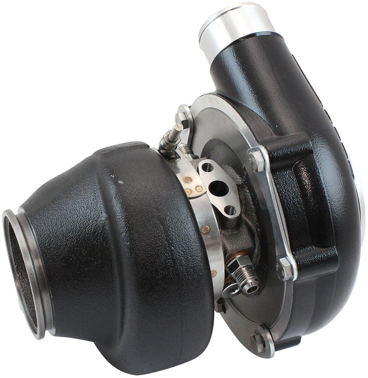 BOOSTED 6262 1.01 Turbocharger 900HP, Hi Temp Black Finish   Internal Wastegate, V-Band Inlet & Exhaust Flanges