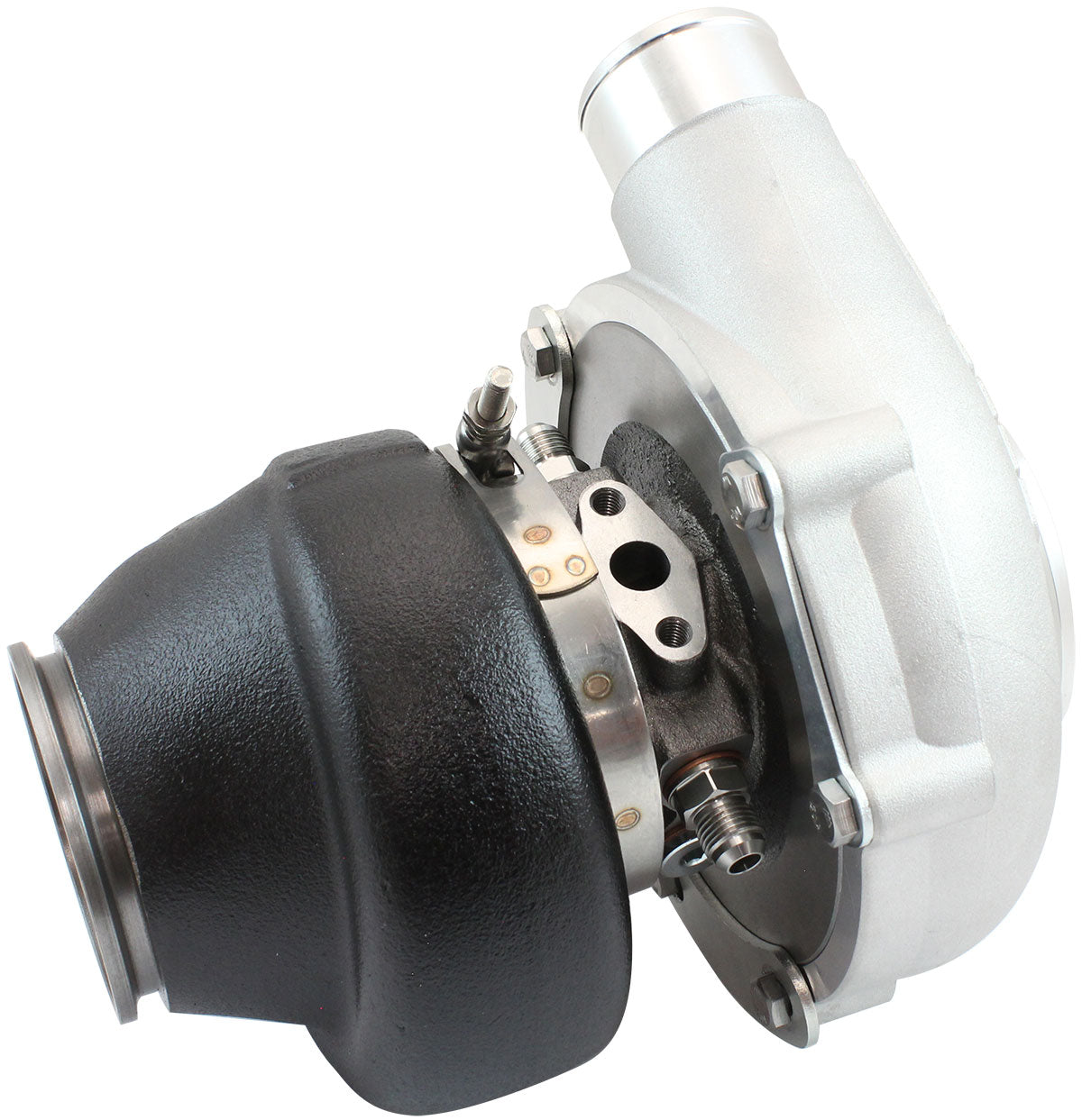 BOOSTED 6262 1.01 Turbocharger 900HP, Natural Cast Finish   Internal Wastegate, V-Band Inlet & Exhaust Flanges