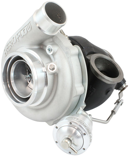 BOOSTED 6262 1.01 Turbocharger 900HP, Natural Cast Finish   Internal Wastegate, V-Band Inlet & Exhaust Flanges