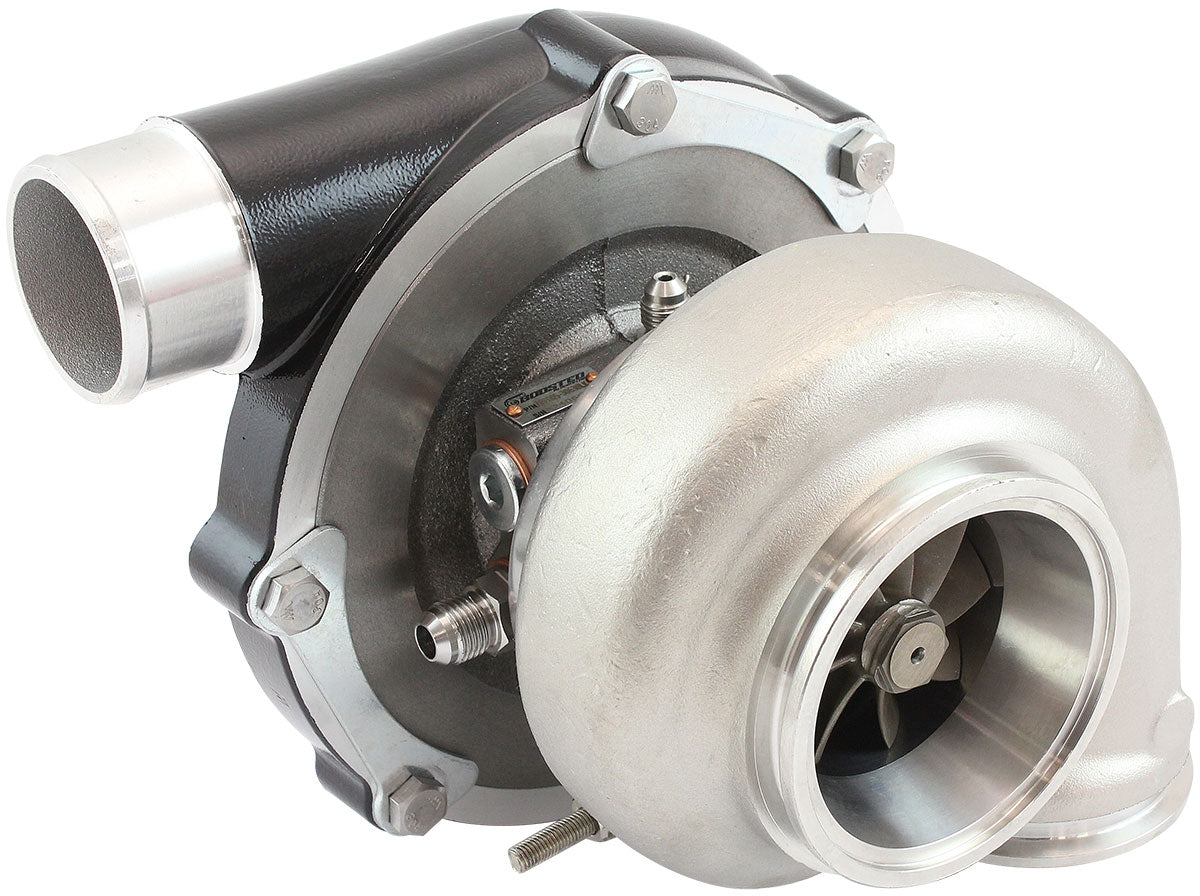BOOSTED 6262 .61 Turbocharger 900HP, Hi Temp Black Finish   External Wastegate, V-Band Inlet & Exhaust Flanges