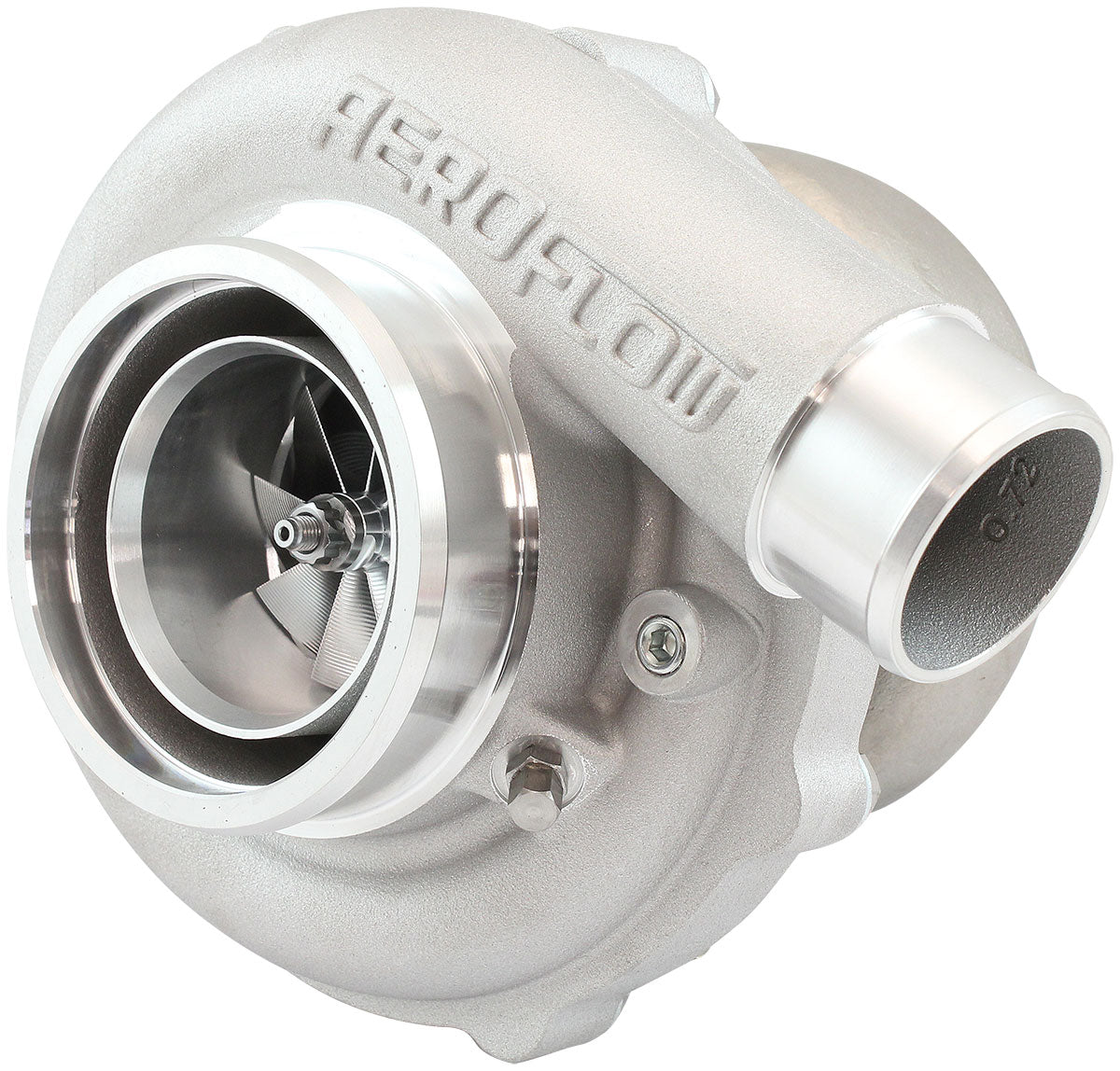 BOOSTED 6262 .61 Turbocharger 900HP, Natural Cast Finish   External Wastegate, V-Band Inlet & Exhaust Flanges