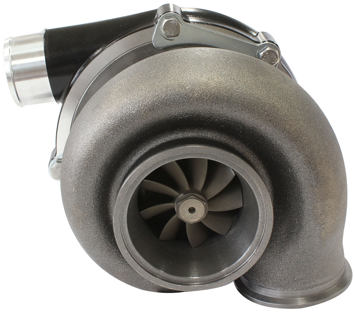 BOOSTED 6262 1.21 Turbocharger 900HP, Hi Temp Black Finish   External Wastegate, V-Band Inlet & Exhaust Flanges