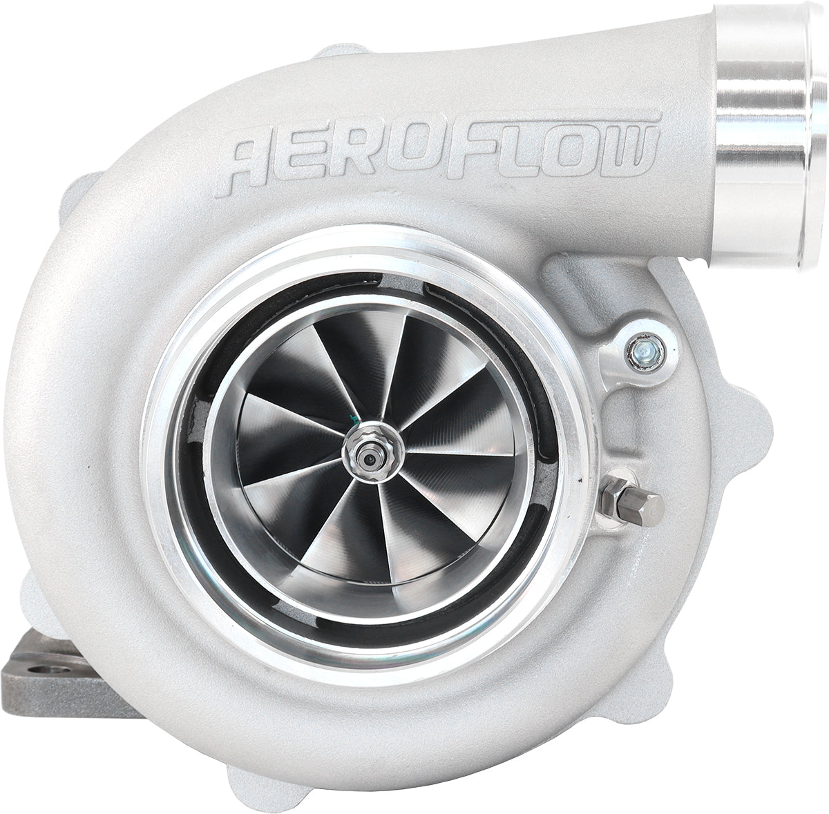 BOOSTED 6862 .82 Turbocharger 1050HP, Natural Cast Finish   External Wastegate, T3 Inlet Flange, V-Band Exhaust Flange