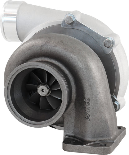 BOOSTED 6862 .82 Turbocharger 1050HP, Natural Cast Finish   External Wastegate, T3 Inlet Flange, V-Band Exhaust Flange