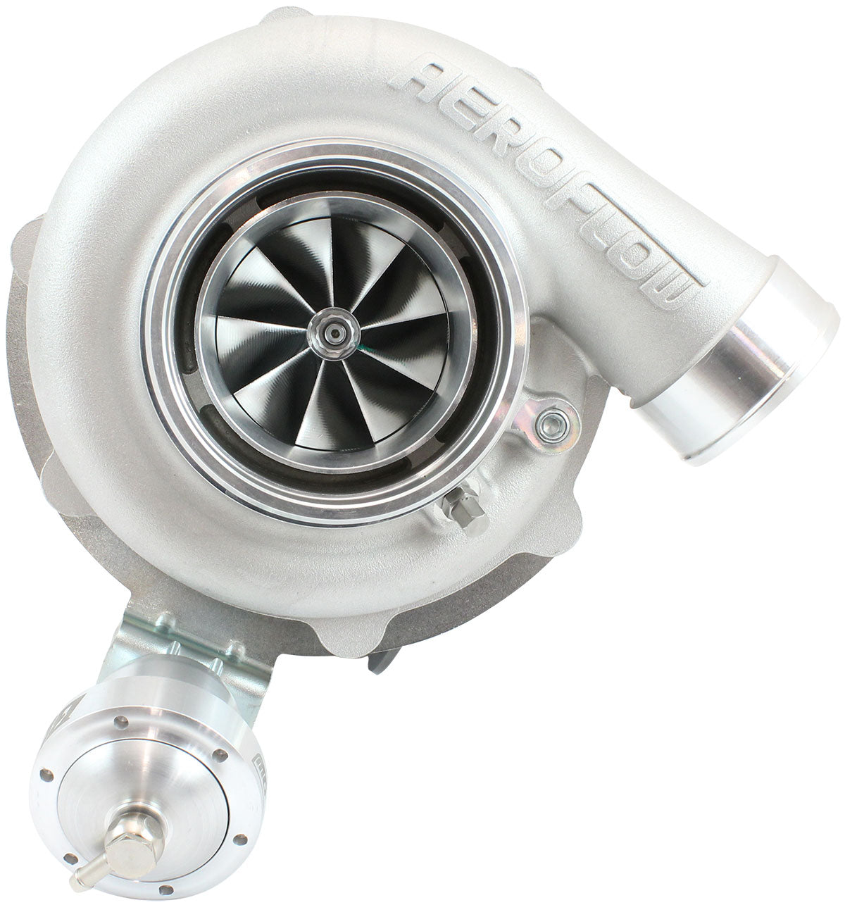 BOOSTED 6862 1.01 Turbocharger 1050HP, Natural Cast Finish   Internal Wastegate, V-Band Inlet & Exhaust Flanges