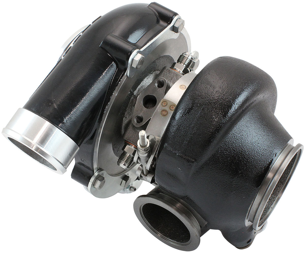 BOOSTED 6862 1.01 Turbocharger 1050HP, Hi Temp Black Finish   Internal Wastegate, V-Band Inlet & Exhaust Flanges