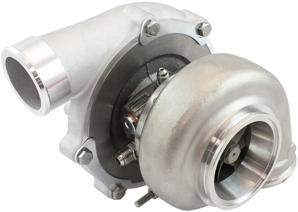 BOOSTED 6862 .61 Turbocharger 1050HP, Natural Cast Finish   External Wastegate, V-Band Inlet & Exhaust Flanges