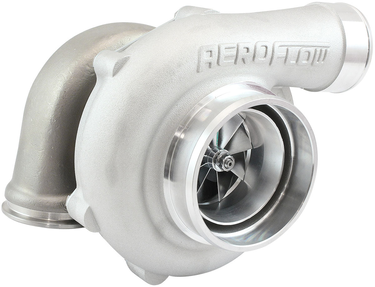 BOOSTED 6862 .61 Turbocharger 1050HP, Natural Cast Finish   External Wastegate, V-Band Inlet & Exhaust Flanges