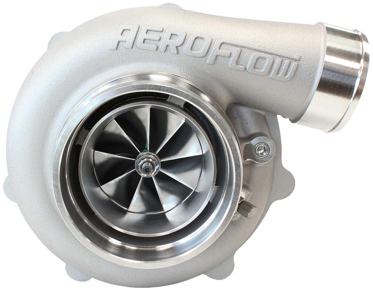 BOOSTED 6862 1.01 Turbocharger 1050HP, Natural Cast Finish   External Wastegate, V-Band Inlet & Exhaust Flanges