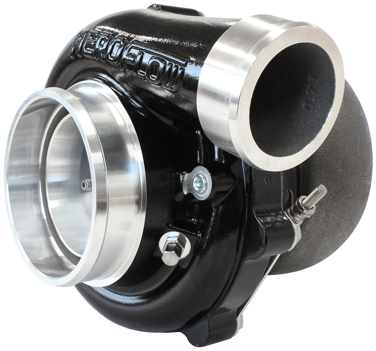 BOOSTED 6862 1.01 Turbocharger 1050HP, Hi Temp Black Finish   External Wastegate, V-Band Inlet & Exhaust Flanges