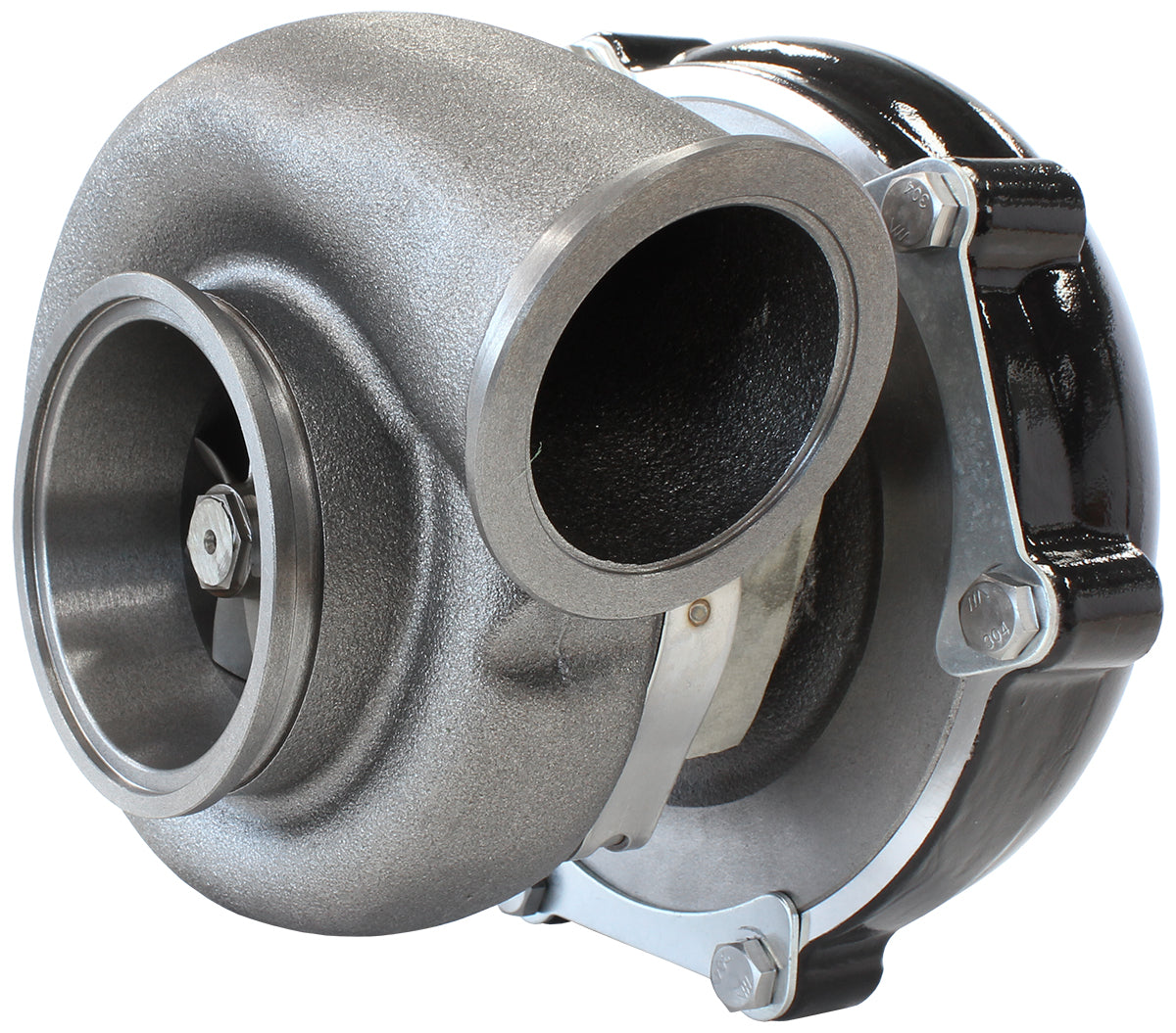 BOOSTED 6862 1.01 Turbocharger 1050HP, Hi Temp Black Finish   External Wastegate, V-Band Inlet & Exhaust Flanges