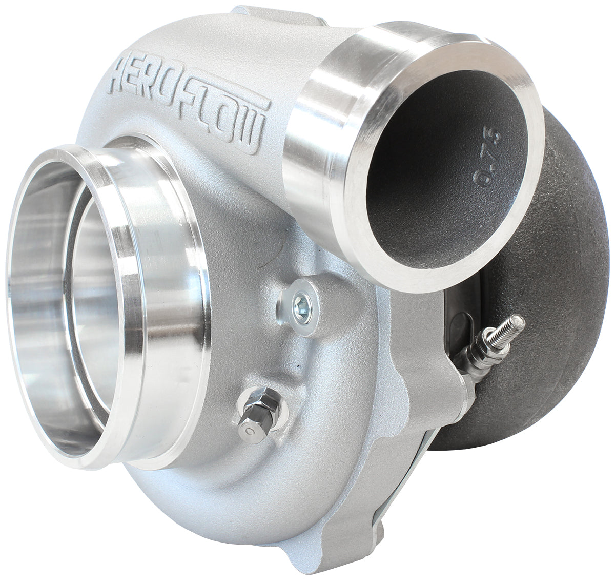 BOOSTED 6862 1.01 Turbocharger 1050HP, Natural Cast Finish   External Wastegate, V-Band Inlet & Exhaust Flanges
