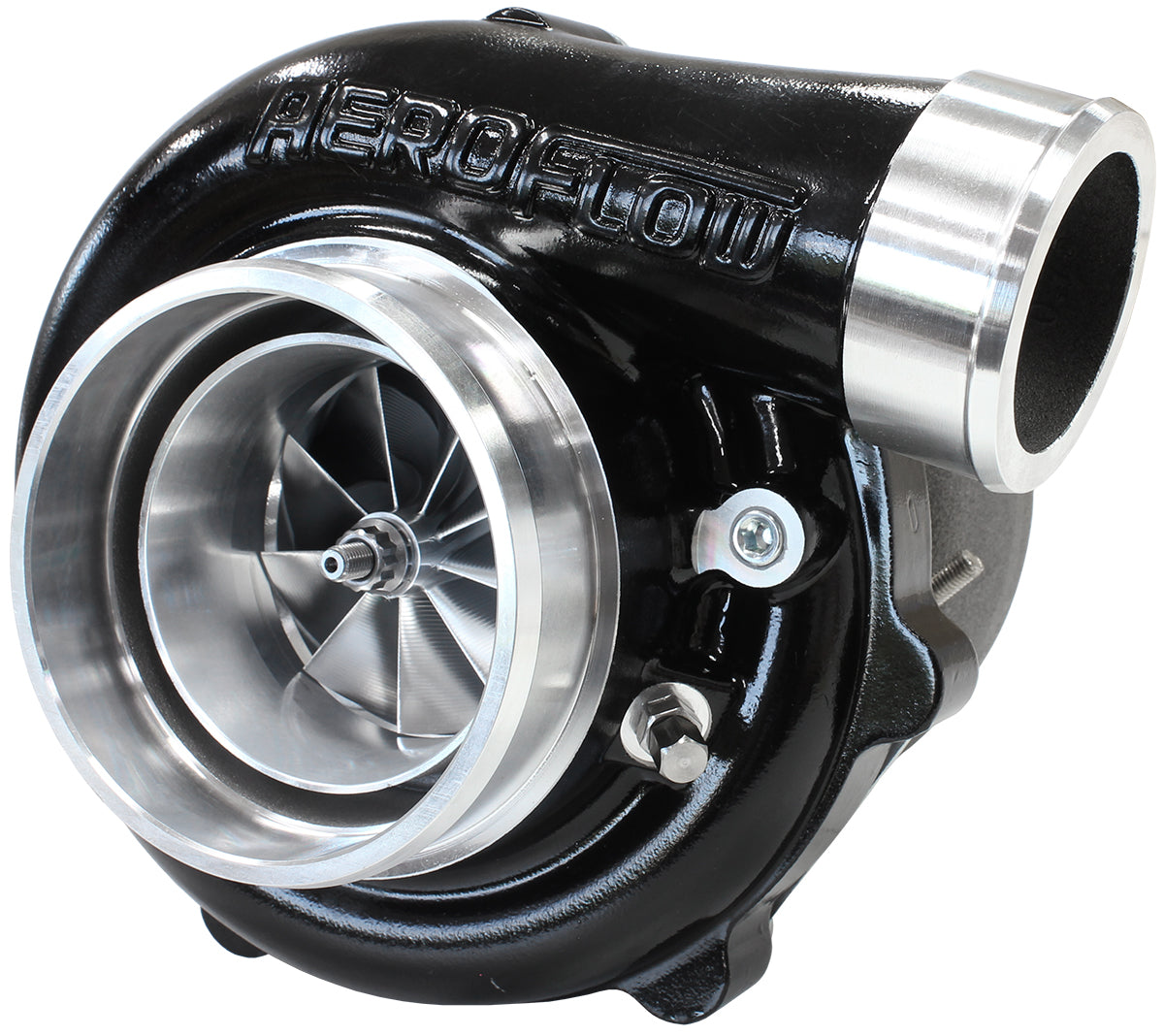 BOOSTED 6862 1.21 Turbocharger 1050HP, Hi Temp Black Finish   External Wastegate, V-Band Inlet & Exhaust Flanges