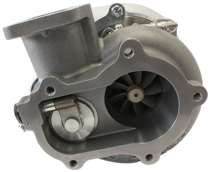 BOOSTED B5455 T3 .83 Internal Wastegate Turbocharger 660HP, Natural Cast Finish   T3 Inlet Flange, Ford 5-Bolt Exhaust Flange