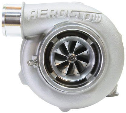 BOOSTED 5455 1.01 Reverse Rotation Turbocharger 650HP, Natural Cast Finish   External Wastegate, V-Band Inlet & Exhaust Flanges