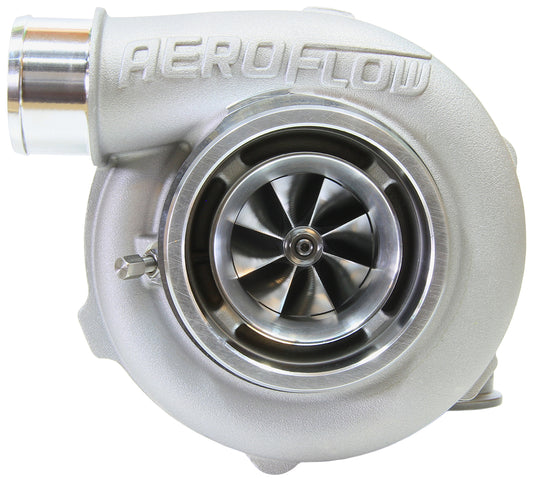 BOOSTED 5455 1.01 Reverse Rotation Turbocharger 650HP, Natural Cast Finish   External Wastegate, V-Band Inlet & Exhaust Flanges