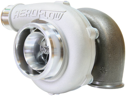 BOOSTED 5455 1.01 Reverse Rotation Turbocharger 650HP, Natural Cast Finish   External Wastegate, V-Band Inlet & Exhaust Flanges