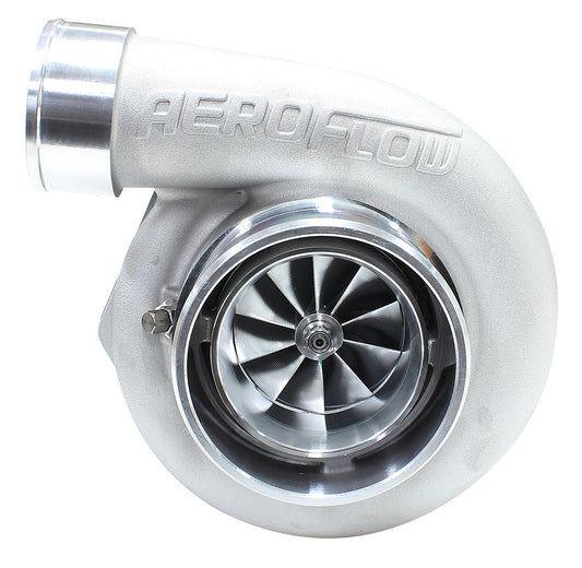 BOOSTED 6662 .83 Reverse Rotation Turbocharger 900HP, Natural Cast Finish   External Wastegate, V-Band Inlet & Exhaust Flanges