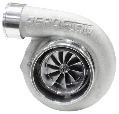 BOOSTED 6662 .83 Reverse Rotation Turbocharger 900HP, Natural Cast Finish   External Wastegate, V-Band Inlet & Exhaust Flanges