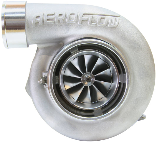 BOOSTED 6662 1.01 Reverse Rotation Turbocharger 900HP, Natural Cast Finish   External Wastegate, V-Band Inlet & Exhaust Flanges
