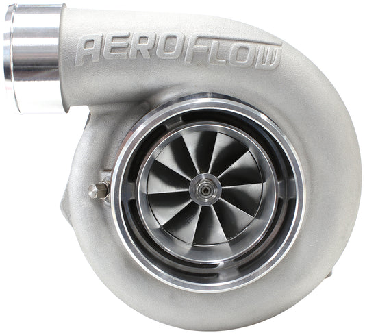 BOOSTED 6762 .83 Reverse Rotation Turbocharger 950HP, Natural Cast Finish   External Wastegate, V-Band Inlet & Exhaust Flanges