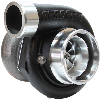 BOOSTED 6762 .83 Reverse Rotation Turbocharger 950HP, Hi Temp Black Finish   External Wastegate, V-Band Inlet & Exhaust Flanges