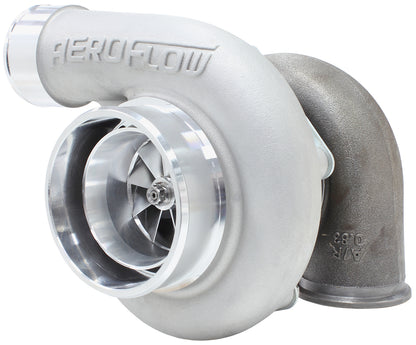 BOOSTED 6762 .83 Reverse Rotation Turbocharger 950HP, Natural Cast Finish   External Wastegate, V-Band Inlet & Exhaust Flanges