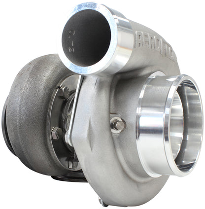 BOOSTED 6762 .83 Reverse Rotation Turbocharger 950HP, Natural Cast Finish   External Wastegate, V-Band Inlet & Exhaust Flanges