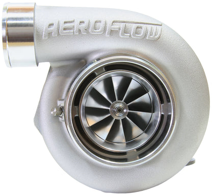BOOSTED 6762 1.01 Reverse Rotation Turbocharger 950HP, Natural Cast Finish   External Wastegate, V-Band Inlet & Exhaust Flanges