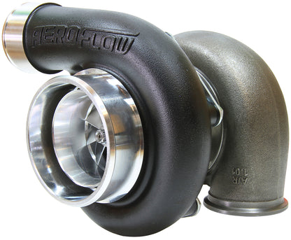 BOOSTED 6762 1.01 Reverse Rotation Turbocharger 950HP, Hi Temp Black Finish   External Wastegate, V-Band Inlet & Exhaust Flanges