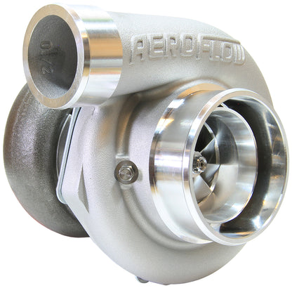 BOOSTED 6762 1.01 Reverse Rotation Turbocharger 950HP, Natural Cast Finish   External Wastegate, V-Band Inlet & Exhaust Flanges