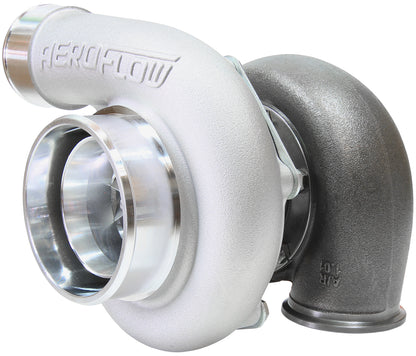 BOOSTED 6762 1.01 Reverse Rotation Turbocharger 950HP, Natural Cast Finish   External Wastegate, V-Band Inlet & Exhaust Flanges