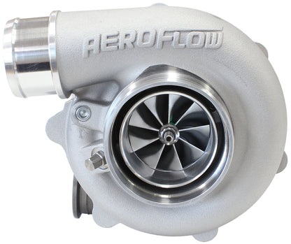 BOOSTED B5455 1.01 Reverse Rotation Turbocharger 660HP, Natural Cast Finish   External Wastegate, V-Band Inlet & Exhaust Flanges