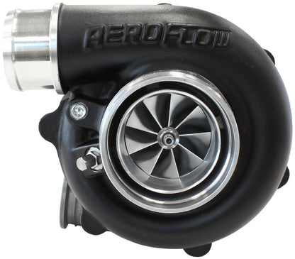 BOOSTED B5455 1.01 Reverse Rotation Turbocharger 660HP, Hi Temp Black Finish   External Wastegate, V-Band Inlet & Exhaust Flanges
