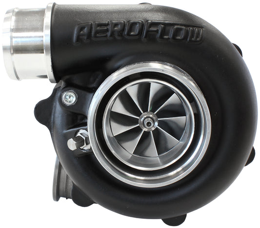 BOOSTED B5455 1.01 Reverse Rotation Turbocharger 660HP, Hi Temp Black Finish   External Wastegate, V-Band Inlet & Exhaust Flanges