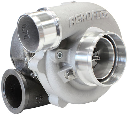 BOOSTED B5455 1.01 Reverse Rotation Turbocharger 660HP, Natural Cast Finish   External Wastegate, V-Band Inlet & Exhaust Flanges