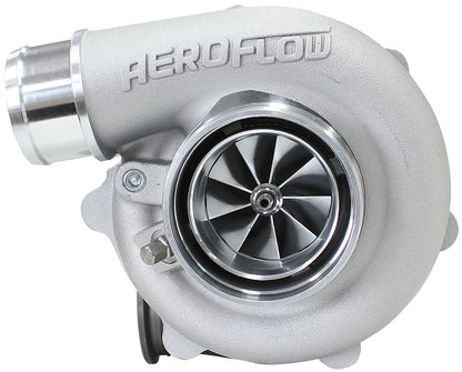 BOOSTED B5455 1.21 Reverse Rotation Turbocharger 660HP, Natural Cast Finish   External Wastegate, V-Band Inlet & Exhaust Flanges