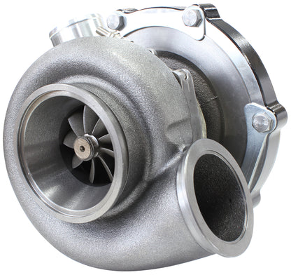 BOOSTED B5855 1.01 Reverse Rotation Turbocharger 770HP, Hi Temp Black Finish   External Wastegate, V-Band Inlet & Exhaust Flanges