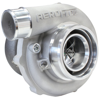BOOSTED B5855 1.01 Reverse Rotation Turbocharger 770HP, Natural Cast Finish   External Wastegate, V-Band Inlet & Exhaust Flanges