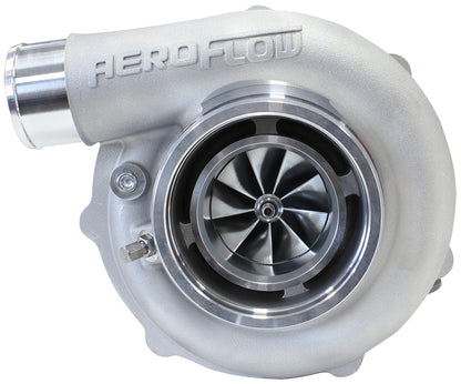 BOOSTED B5855 1.01 Reverse Rotation Turbocharger 770HP, Natural Cast Finish   External Wastegate, V-Band Inlet & Exhaust Flanges