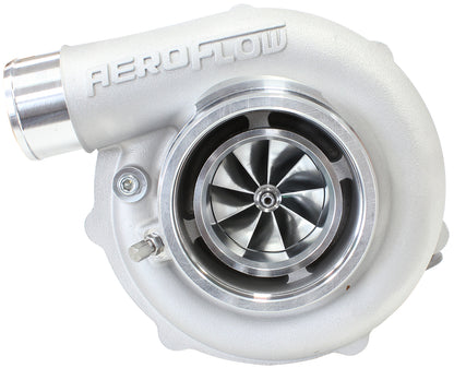 BOOSTED B5855 1.21 Reverse Rotation Turbocharger 770HP, Natural Cast Finish   External Wastegate, V-Band Inlet & Exhaust Flanges
