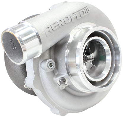BOOSTED B5855 1.21 Reverse Rotation Turbocharger 770HP, Natural Cast Finish   External Wastegate, V-Band Inlet & Exhaust Flanges
