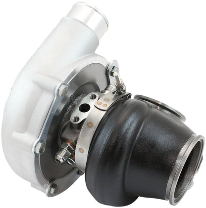 BOOSTED 6255.92 Reverse Rotation Turbocharger 900HP, Natural Cast Finish   Internal Wastegate, V-Band Inlet & Exhaust Flanges