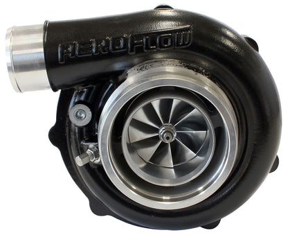 BOOSTED 6255 1.21 Reverse Rotation Turbocharger 900HP, Hi Temp Black Finish   External Wastegate, V-Band Inlet & Exhaust Flanges