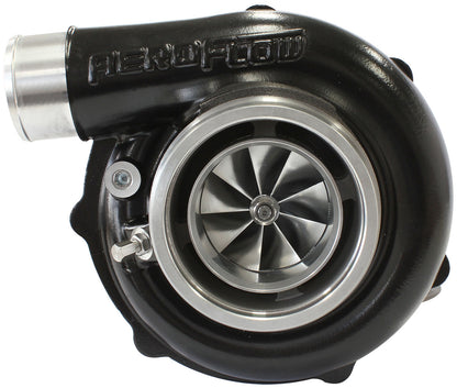 BOOSTED 6262 .83 Reverse Rotation Turbocharger 900HP, Hi Temp Black Finish   External Wastegate, V-Band Inlet & Exhaust Flanges