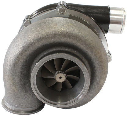 BOOSTED 6262 .83 Reverse Rotation Turbocharger 900HP, Hi Temp Black Finish   External Wastegate, V-Band Inlet & Exhaust Flanges