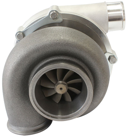 BOOSTED 6262 .83 Reverse Rotation Turbocharger 900HP, Natural Cast Finish   External Wastegate, V-Band Inlet & Exhaust Flanges.