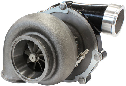 BOOSTED 6862 .83 Reverse Rotation Turbocharger 1050HP, Hi Temp Black Finish   External Wastegate, V-Band Inlet & Exhaust Flanges